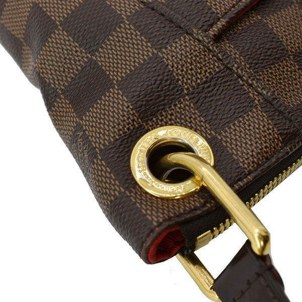 LOUIS VUITTON South Bank Besace Damier Ebene Crossbody Bag Brown