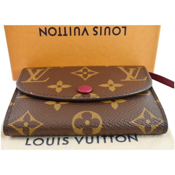LOUIS VUITTON Rosalie Monogram Canvas Coin Purse Brown