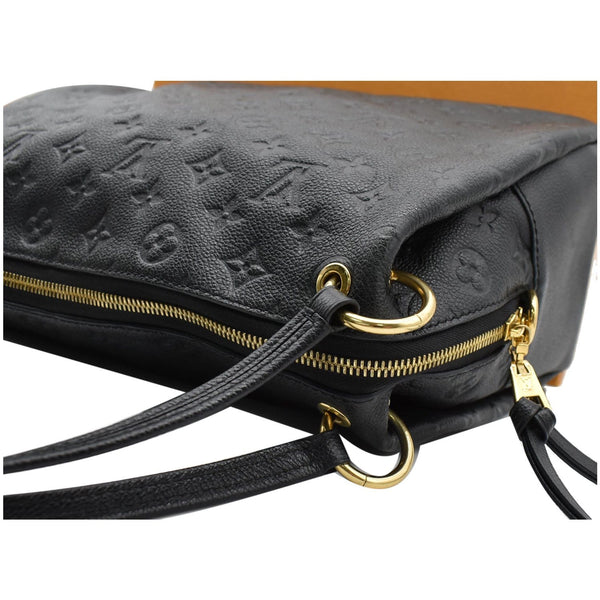 LOUIS VUITTON Ponthieu PM Empreinte Leather Shoulder Bag Black