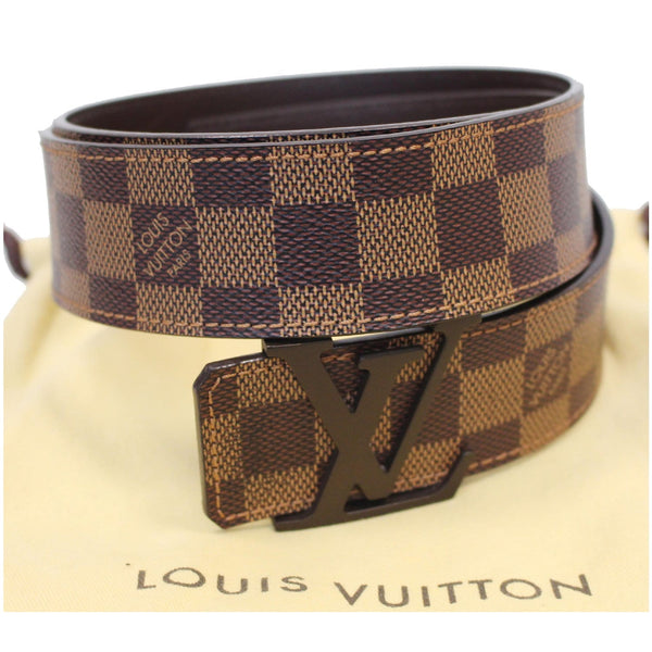 brown LV Initiales Monogram Canvas Belt latest
