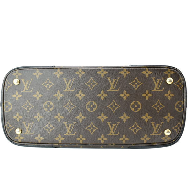 LOUIS VUITTON Flandrin Monogram Canvas Tote Shoulder Bag Brown