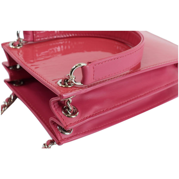 Chanel O-Phone Holder Patent Leather Crossbody bag side preview