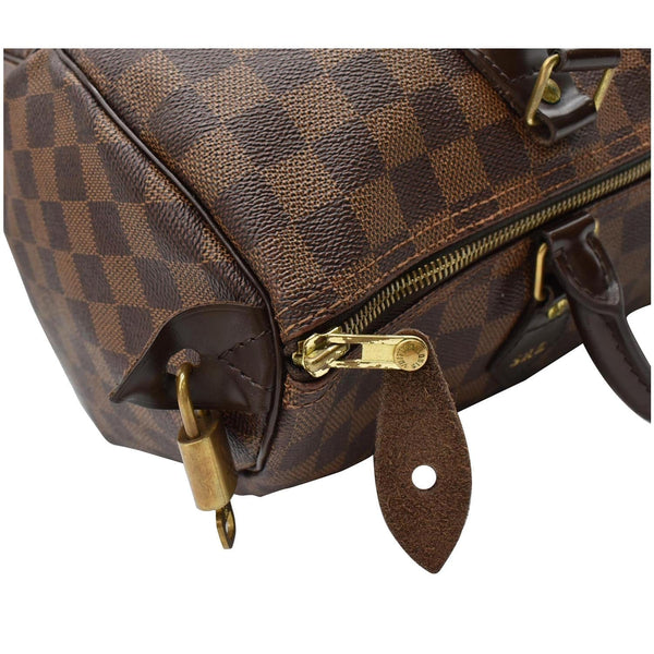 LOUIS VUITTON Speedy 35 Damier Ebene Satchel Bag Brown