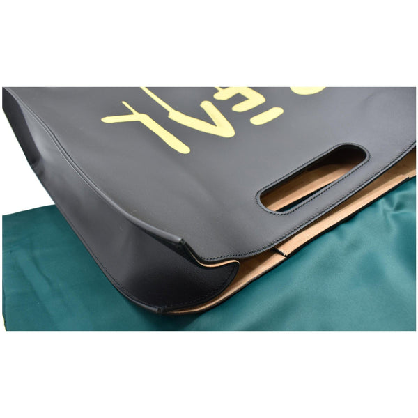 GUCCI Ghost Real Large XL Calfskin Leather Tote Bag Black 415883