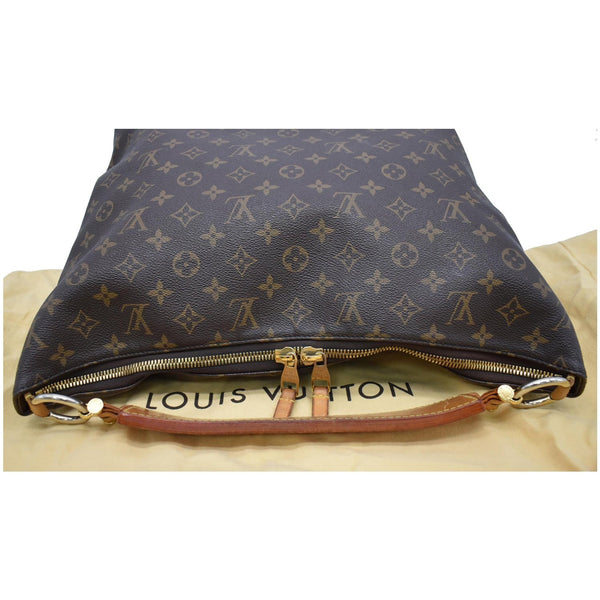 LOUIS VUITTON Sully MM Monogram Canvas Shoulder Bag Brown