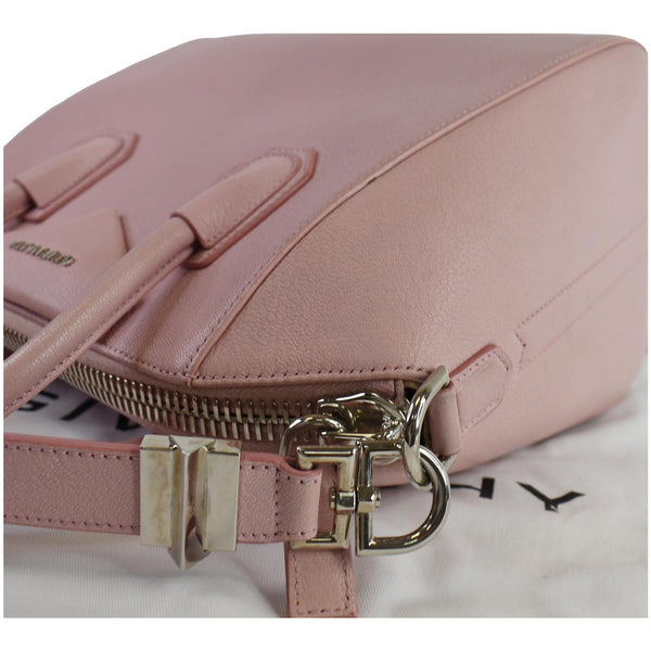 GIVENCHY Antigona Small Goatskin Leather Shoulder Bag Rose Pink