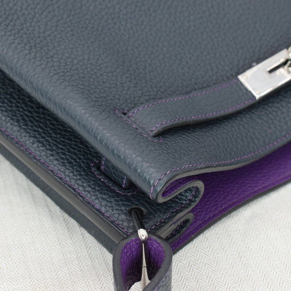 Hermes So Kelly 26 Taurillon Clemence Tote Bag Black - DDH