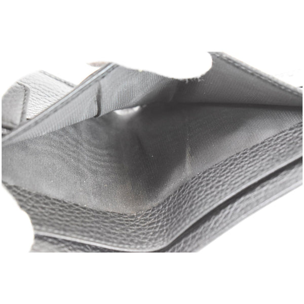 Gucci French Flap Leather Wallet Black inner preview