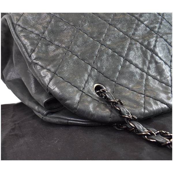 Chanel Just Mademoiselle Maxi Iridescent Leather - Side View