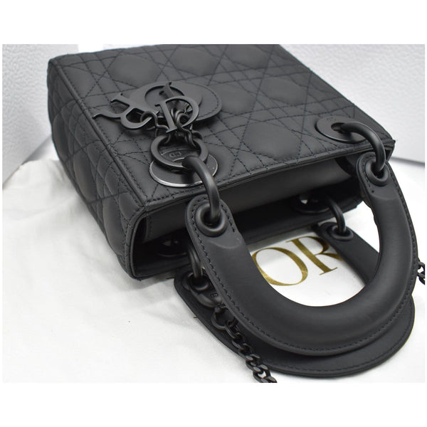 Christian Dior Mini Lady Dior Cannage Calfskin Leather Bag