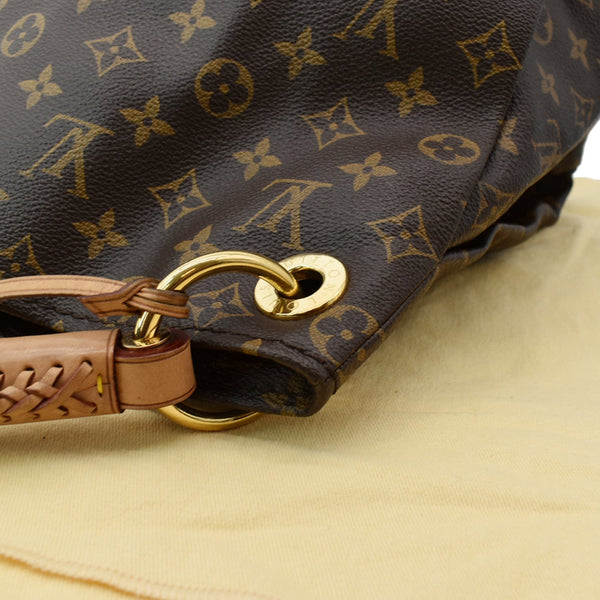 LOUIS VUITTON Artsy MM Monogram Canvas Hobo Bag Brown