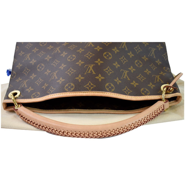LOUIS VUITTON Artsy MM Monogram Canvas Shoulder Bag Brown