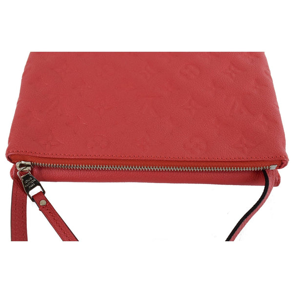 LOUIS VUITTON Twice Monogram Empreinte Leather Crossbody Bag Dahlia