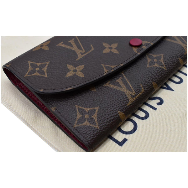LOUIS VUITTON Emilie Monogram Canvas Wallet Fuchsia