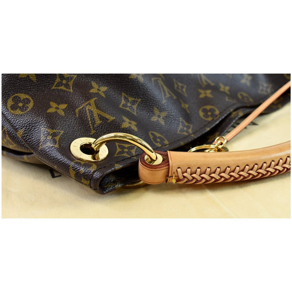 LOUIS VUITTON Artsy MM Monogram Canvas Shoulder Bag Brown