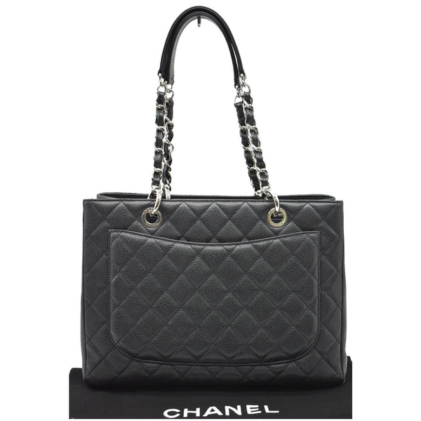 CHANEL Grand Shopping GST Caviar Leather Tote Bag Black