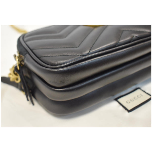 GUCCI GG Marmont Mini Chain Crossbody Bag Black 546581