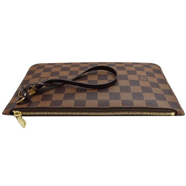 LOUIS VUITTON Pochette Wristlet Pouch Monogram Canvas Neverfull MM Brown