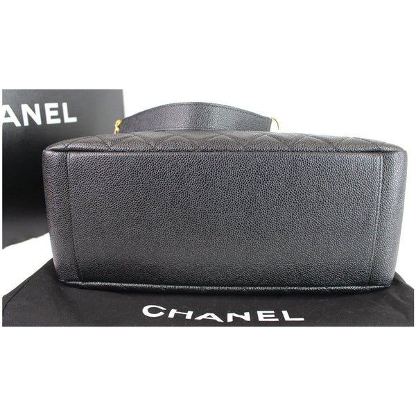 CHANEL Grand Shopping Caviar Leather GST Tote Bag Black