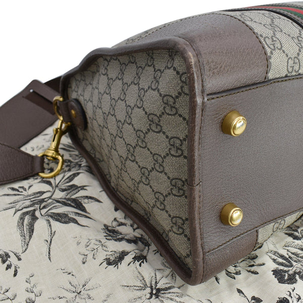 Gucci Neo Vintage Supreme Monogram Web Duffel Travel Bag