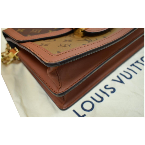 LOUIS VUITTON Dauphine MM Monogram Reverse Canvas Shoulder Bag Brown