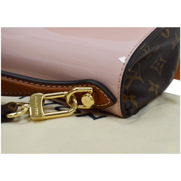 LOUIS VUITTON Cherrywood BB Patent Leather Shoulder Bag Rose Ballerine