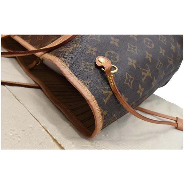 LOUIS VUITTON Neverfull MM Monogram Canvas Tote Bag Brown
