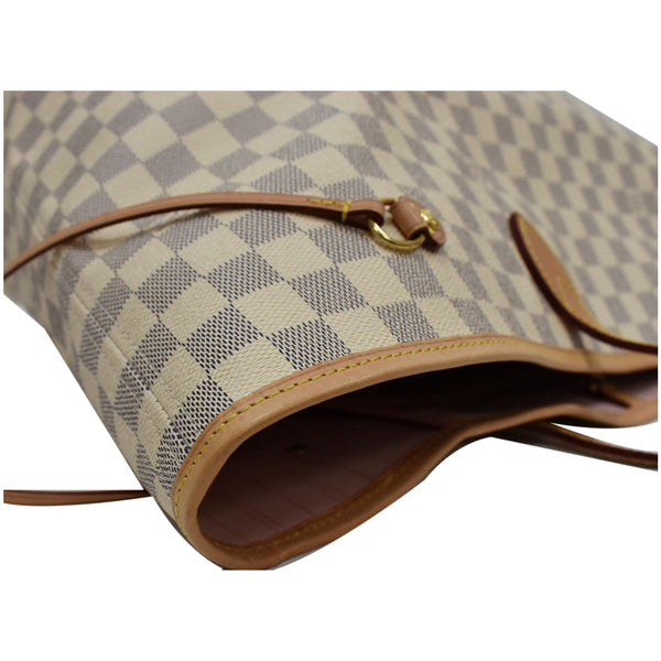 LOUIS VUITTON Neverfull GM Damier Azur Tote Bag Rose Ballerine