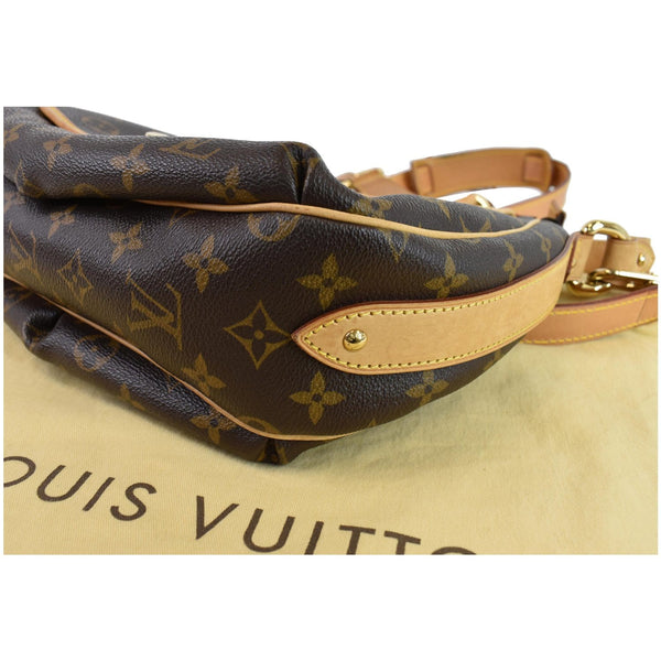 LOUIS VUITTON Tulum GM Monogram Canvas Shoulder Bag Brown