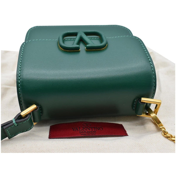 VALENTINO Garavani Vsling Micro Leather Shoulder Bag Green