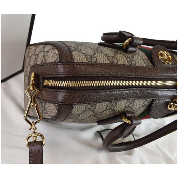 GUCCI Ophidia GG Canvas Medium Top Handle Shoulder Bag Beige 524532