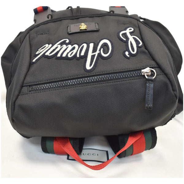 GUCCI Techpack Backpack with Embroidery Backpack Bag Black 429037