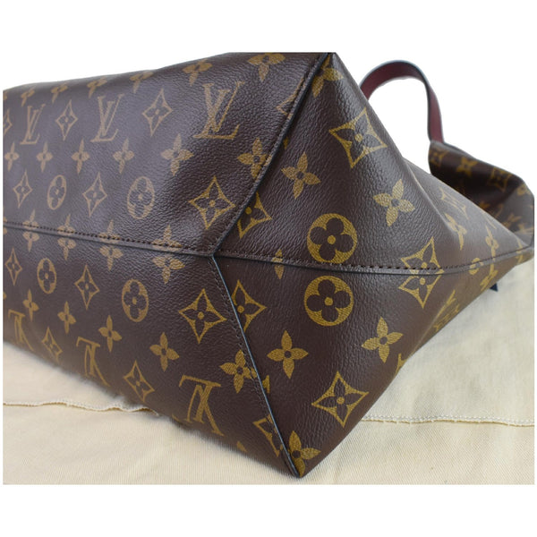 LOUIS VUITTON Flower Hobo Monogram Canvas Shoulder Hobo Bag Brown