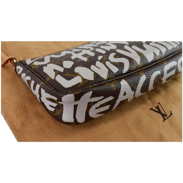LOUIS VUITTON Monogram Graffiti Accessoires Pochette Bag Brown