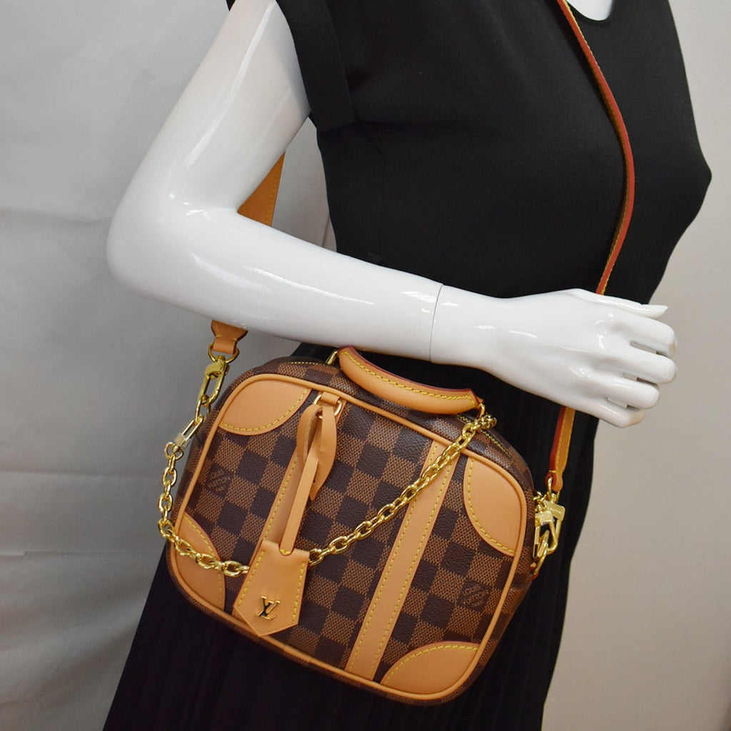 Louis Vuitton Damier Valisette Souple Bb Bag, Beige, One Size