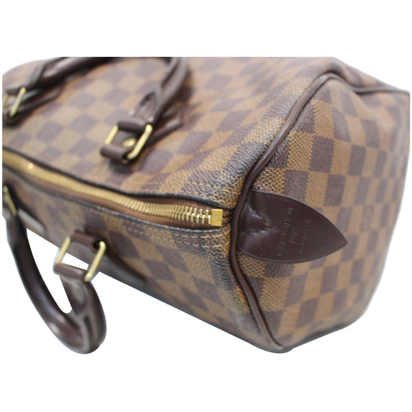 LOUIS VUITTON Speedy 35 Damier Ebene Satchel Bag Brown
