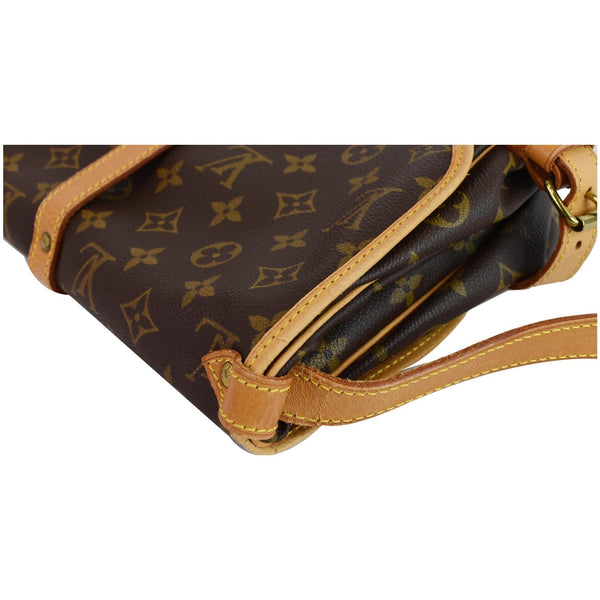 LOUIS VUITTON Saumur 30 Monogram Canvas Shoulder Bag Brown