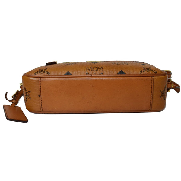 MCM Small Heritage Line Camera Crossbody Bag Cognac