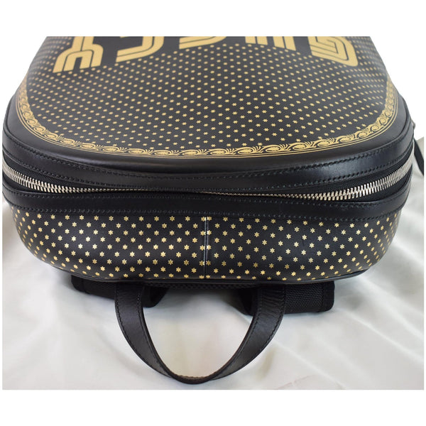GUCCI Guccy Magnetismo Leather Backpack Bag Black 419584