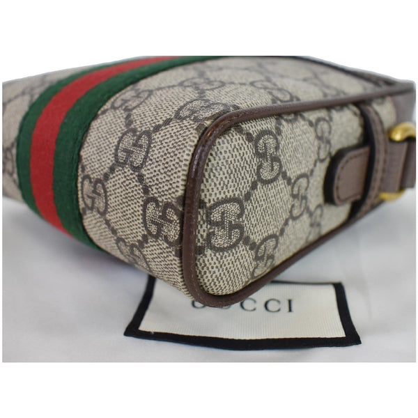GUCCI Ophidia GG Supreme Canvas Shoulder Bag Beige 598127