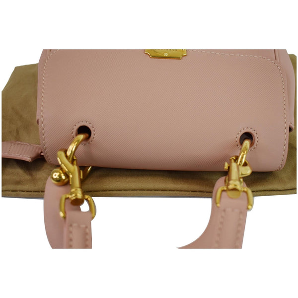 BURBERRY Trench Small DK88 Top Handle Crossbody Bag Ash Rose