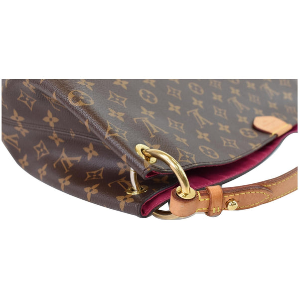 LOUIS VUITTON Graceful MM Monogram Canvas Shoulder Bag Brown
