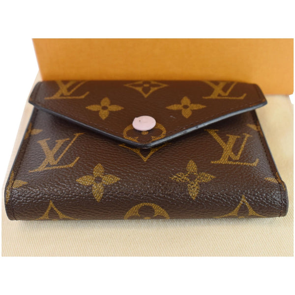 Louis Vuitton Victorine Monogram Canvas Wallet Rose - top front side