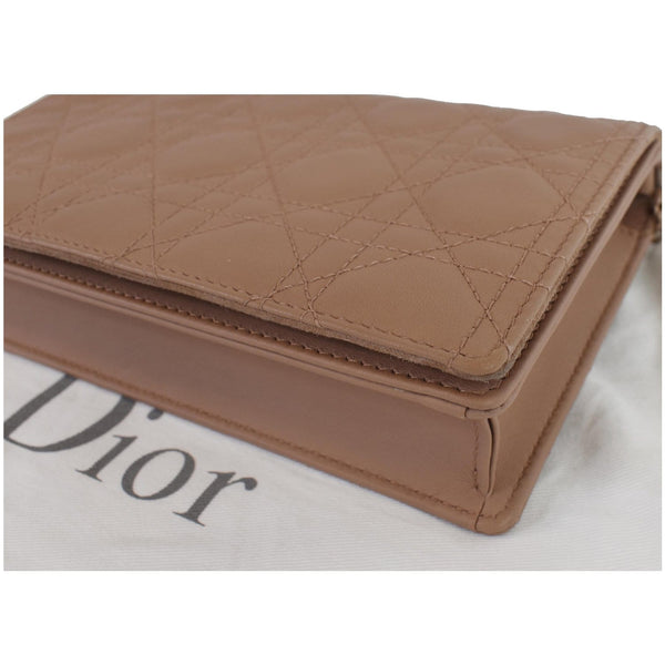 CHRISTIAN DIOR The Lady Dior Calfskin Chain Pouch Bag Blush Ultramatte - Final Sale