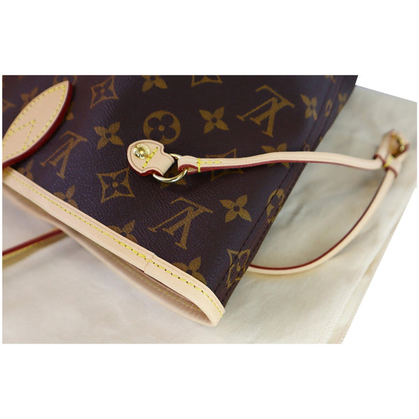 Louis Vuitton Neverfull MM Monogram Canvas Tote Bag - LV logo