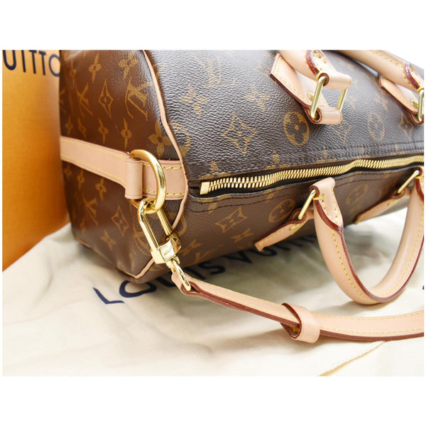 LOUIS VUITTON Speedy 30 Bandouliere Monogram Canvas Shoulder Bag Brown