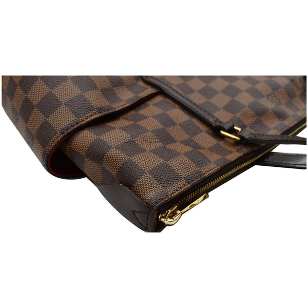 LOUIS VUITTON Totally MM Damier Ebene Shoulder Bag Brown