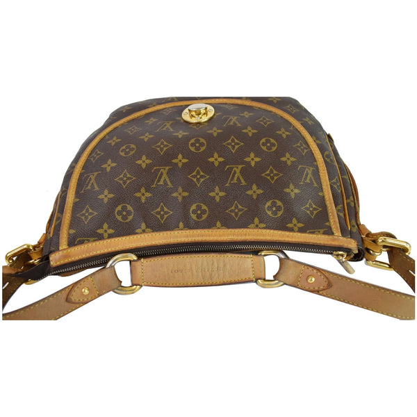 LOUIS VUITTON Tulum GM Monogram Canvas Shoulder Bag Brown