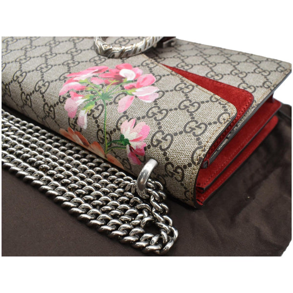 GUCCI Dionysus Small GG Blooms Shoulder Bag Beige 400249