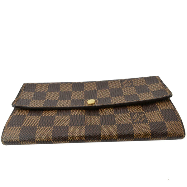 LOUIS VUITTON Sarah Monogram Canvas Wallet Brown